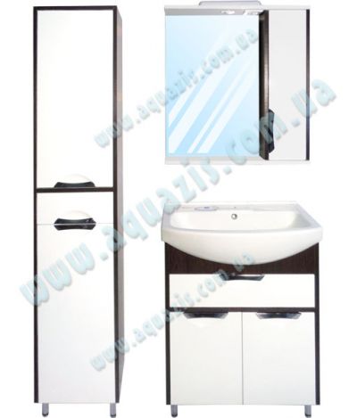 Мебелі для ванної: Гарнитур мебели для ванной "Консул Т-6 Z-1П Венге" 40 Руно 70