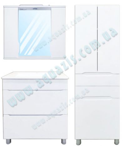 Мебелі для ванної: Гарнітур меблів для ванної "Альба Т-8 Z11" 50-80