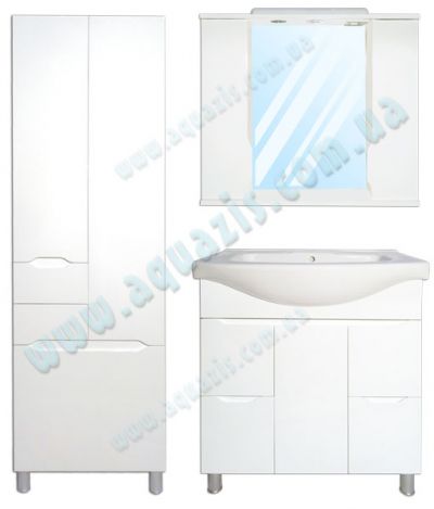 Мебелі для ванної: Гарнітур меблів для ванної "АльбаТ-18 Z-11" 60-95