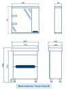 Технический рисунок Мини-Комплект мебели для ванной 