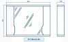 Технический рисунок Зеркало в ванную Z11 Альба 85