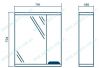 Технический рисунок Зеркало в ванную Z1 Ява 70 Правое
