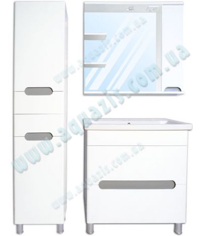 Мебелі для ванної: Гарнітур меблів для ванної "Ява Т-8 Z-2П" 40-80