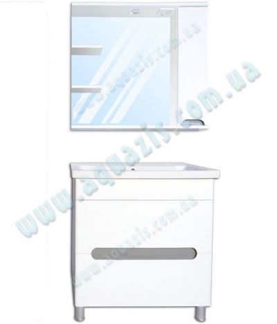 Мебелі для ванної: Міні-комплект меблів для ванної "Ява Т-8 Z-2П" 80