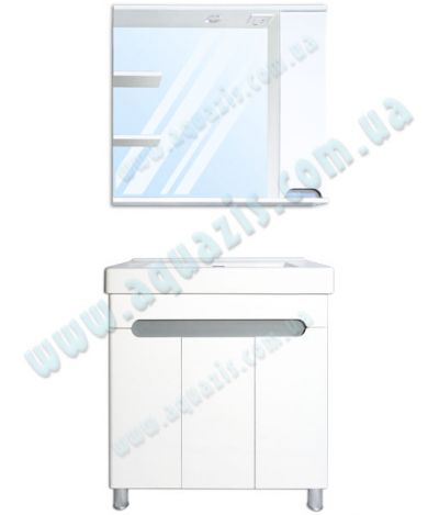 Мебелі для ванної: Міні-комплект меблів для ванної "Ява Т-17 Z-2Л" Принц 80