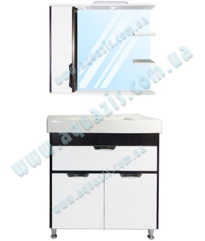 Мебелі для ванної: Міні-Комплект меблів для ванної "Консул Т-6 Z-2Л Венге" 80