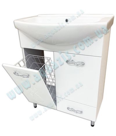 Мебелі для ванної: Тумба "Інфініті Т-4 Кошик" з умивальником Ізео 75