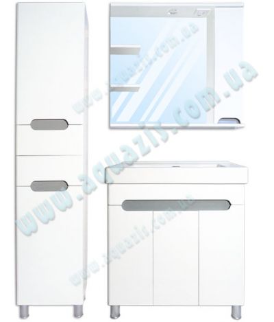 Мебелі для ванної: Гарнітур меблів для ванної "Ява Т-8 Z-2П" 40-Принц 80