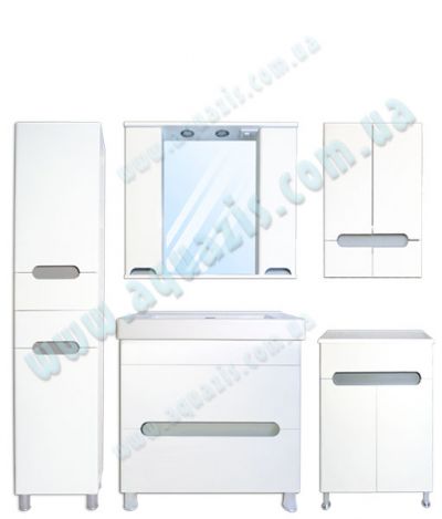 Мебелі для ванної: Гарнітур меблів для ванної Ява 5-в-1 40-90-50