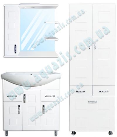 Мебелі для ванної: Гарнітур меблів для ванної "Корфу Т-16 Z-2Л" 60-75
